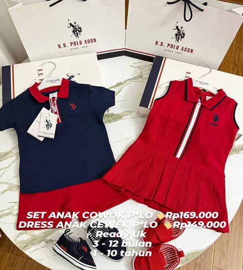 DRESS ANAK CEWEK POLO