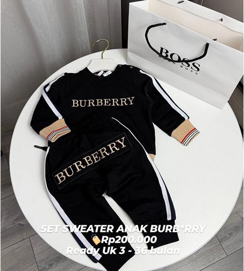 SET SWEATER ANAK BURBERRY
