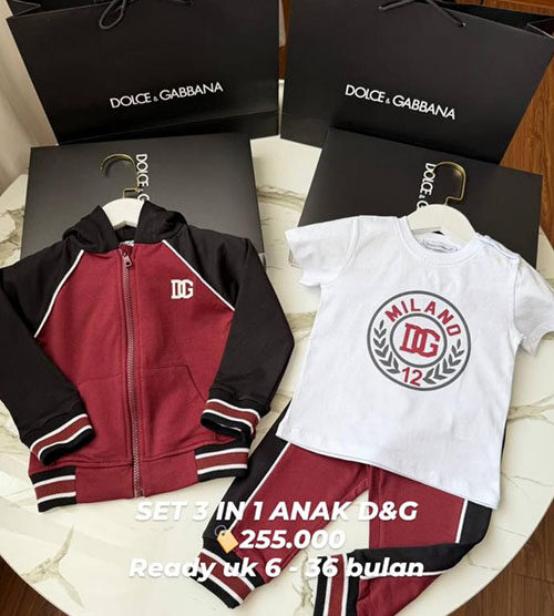 SET 3 IN 1 ANAK D&G
