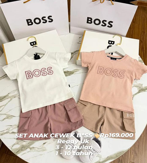 SET ANAK CEWEK BOSS