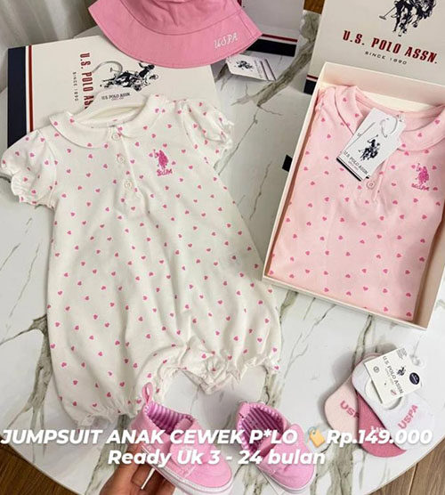 JUMPSUIT ANAK CEWEK POLO